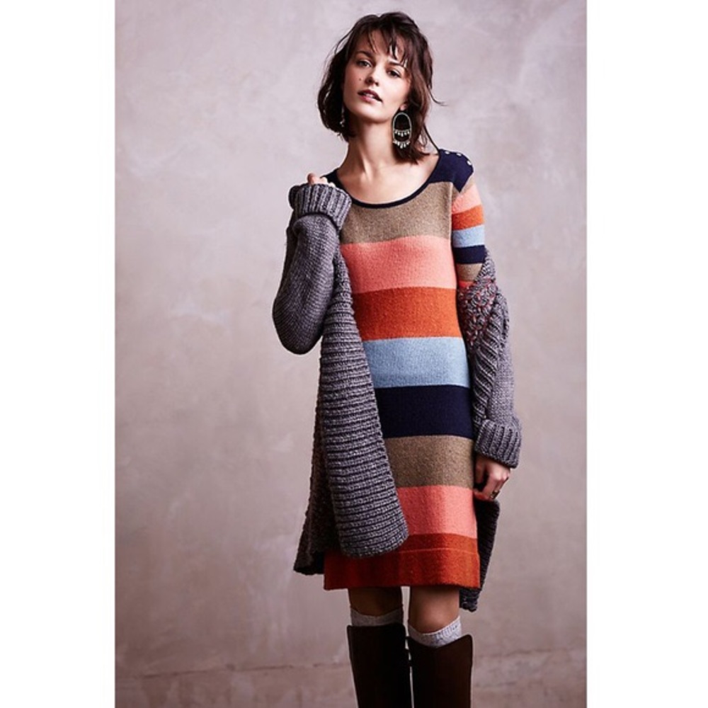 Isabella Sinclair Stripe Sweater Dress